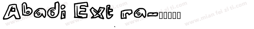 Abadi Extra字体转换